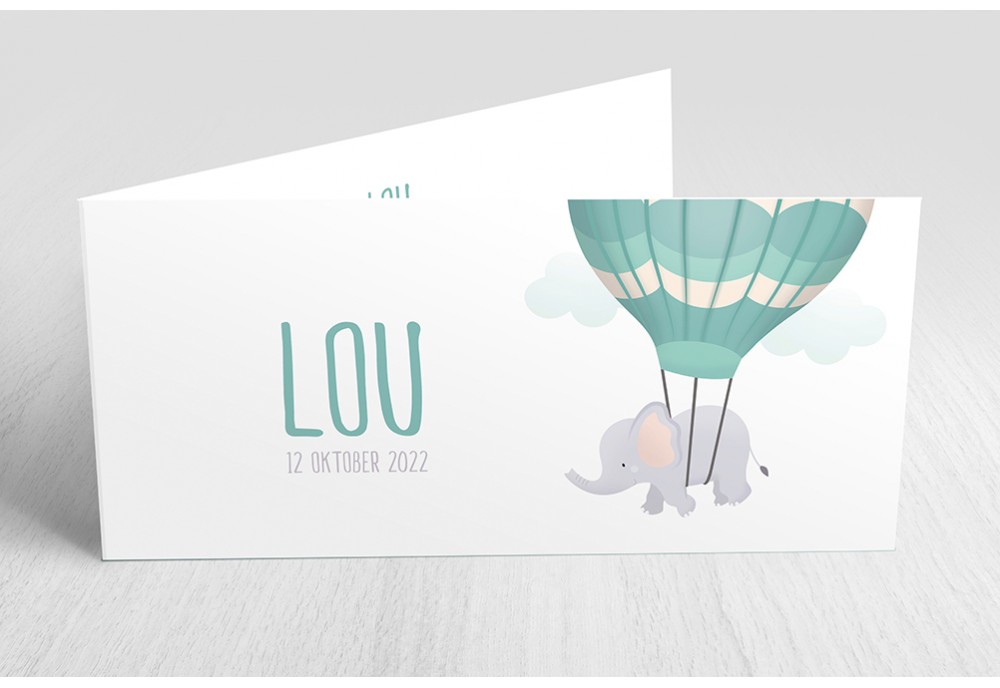 Luchtballon met olifantje